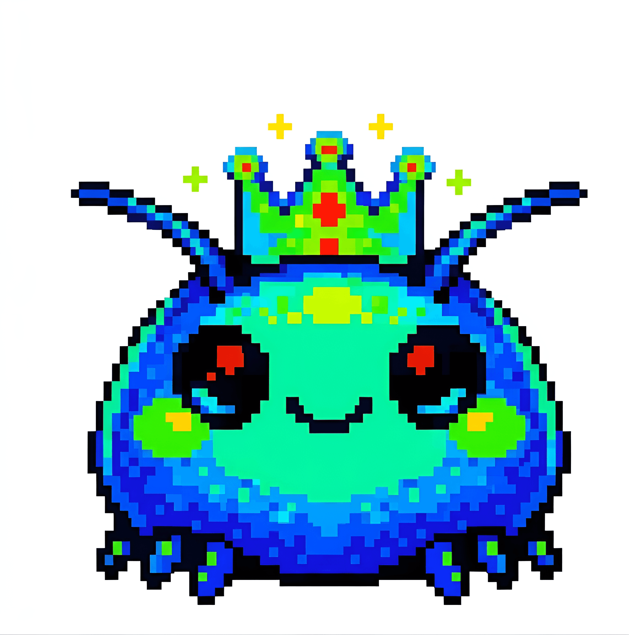 Pixel-Perfect AI Upscaling: Crowned Creature Enhanced