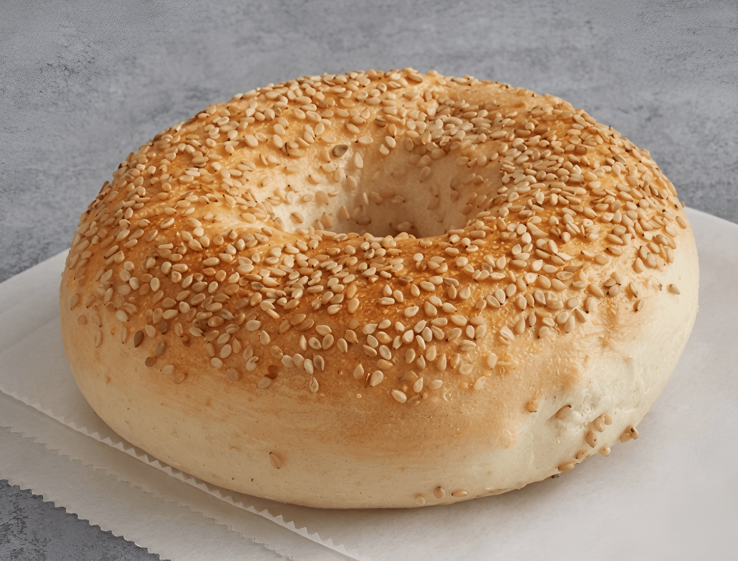 Upscale Sesame Bagel Image: Enhanced Detail & Sharpness