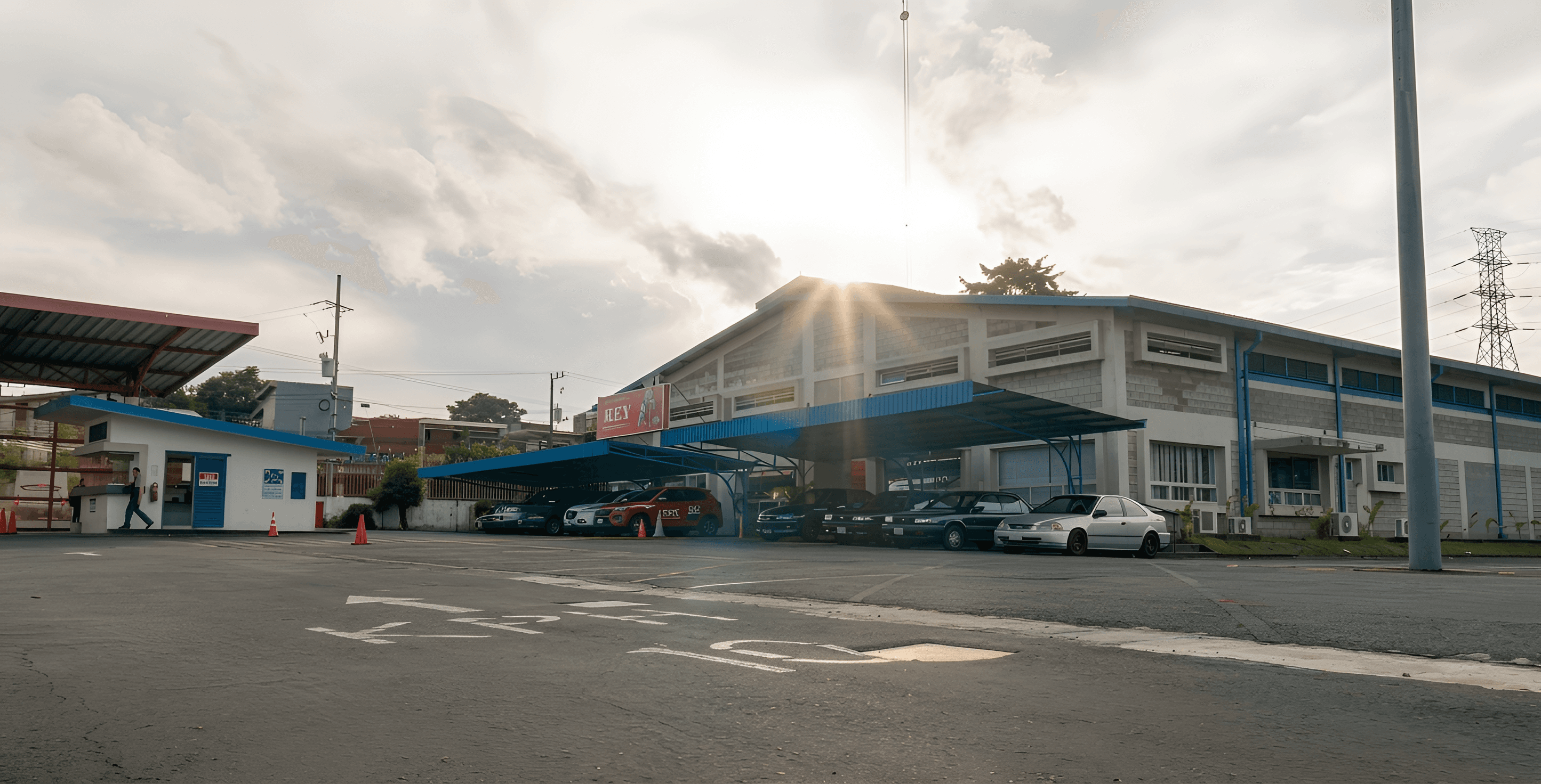 Sharpen Industrial Building Photos | AI Image Enhancer