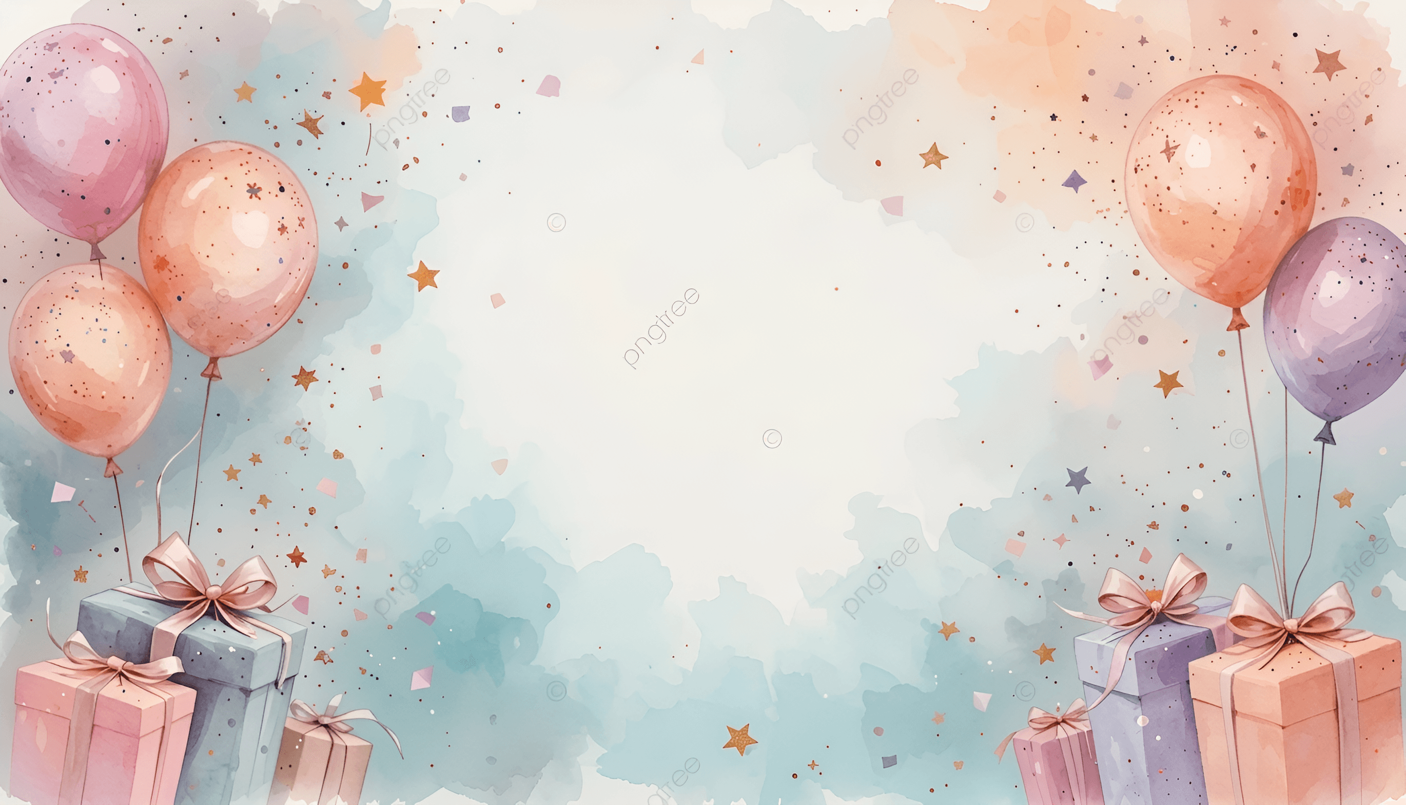 Upscale Watercolor Party Illustration with AI | BgRemovit