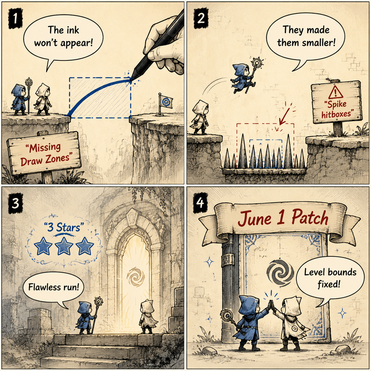 Comic Grid: Artist and Sketch co-op gameplay and June 1 patch fixes