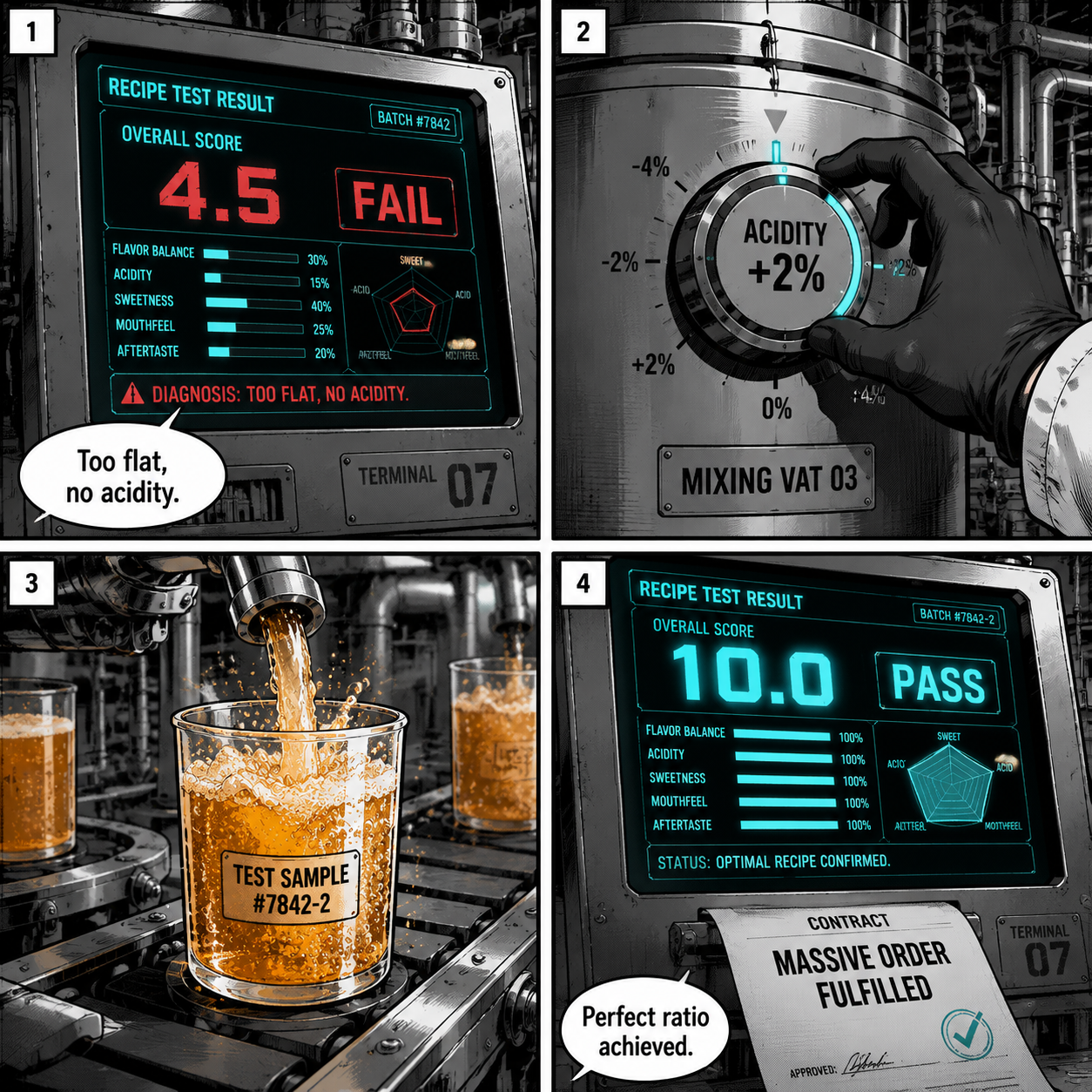 Comic Grid: Adjusting ratios to fix a 4.5 score to a 10.0