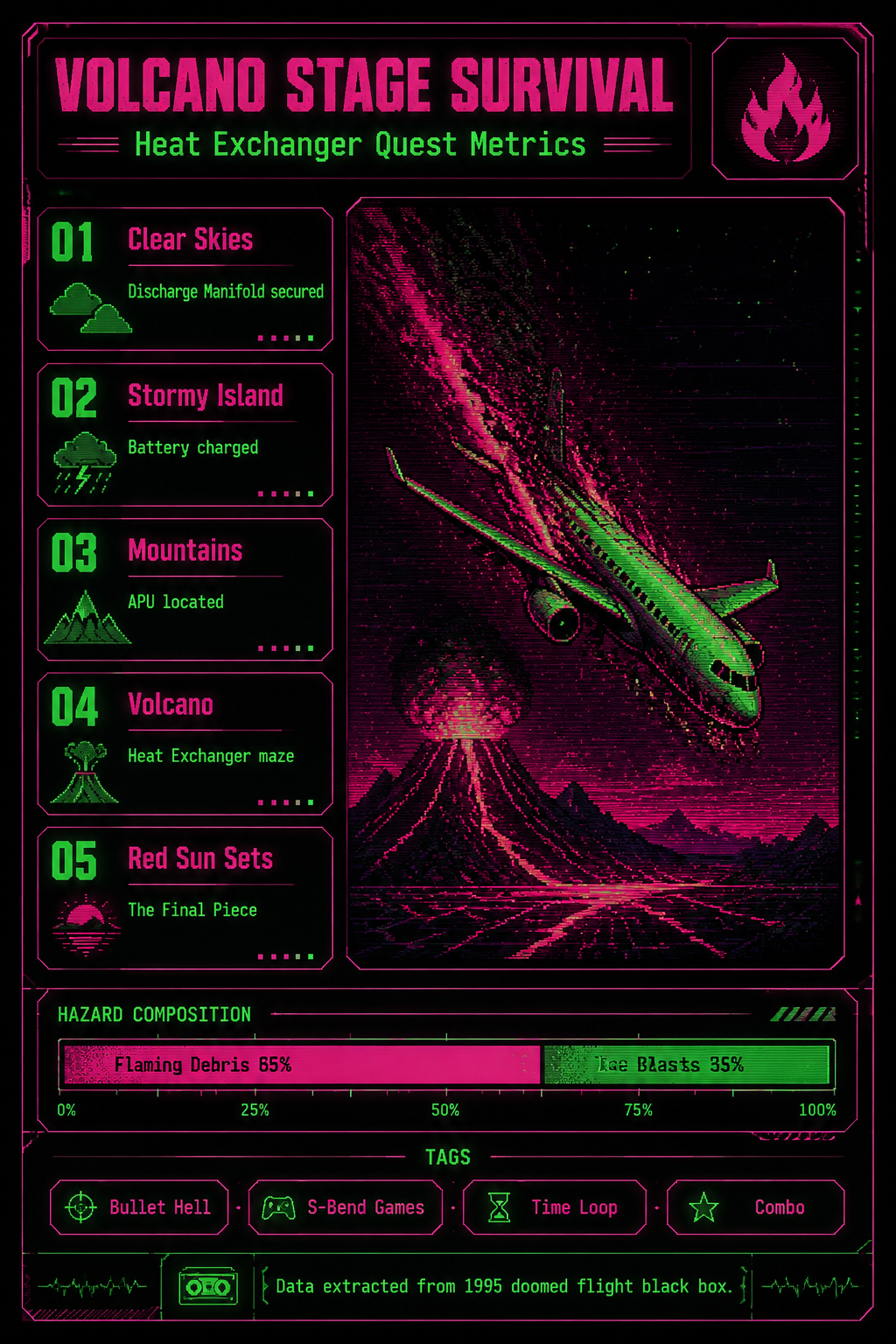 Analysis Report Poster: Volcano Stage Survival and Quest Metrics