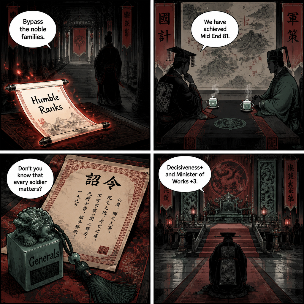 Comic Grid: Securing faction benefits in the Tang court