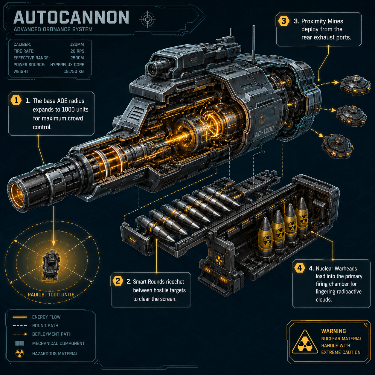 Annotated Diagram: Autocannon Weapon System