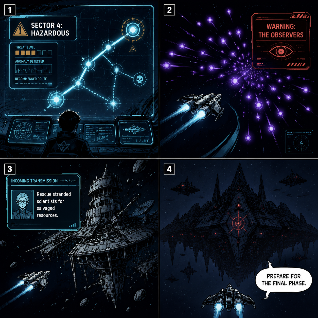 Comic Grid: Starmap Tactical Decisions