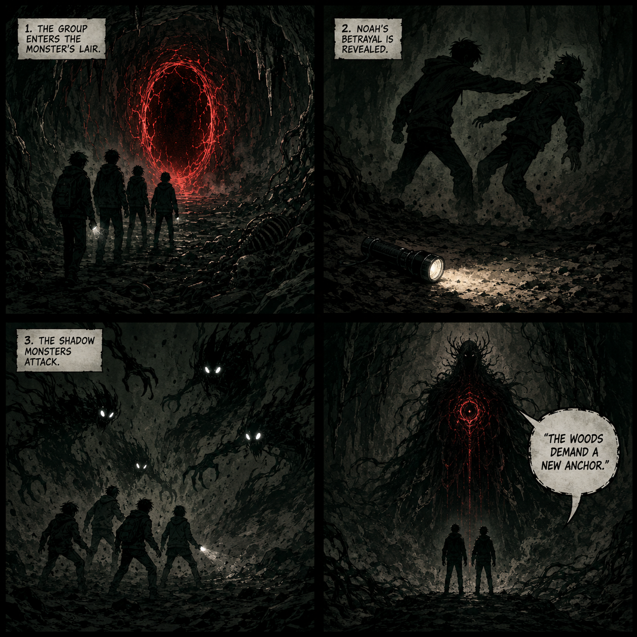 Comic Grid: Noah's betrayal in Chapter 15