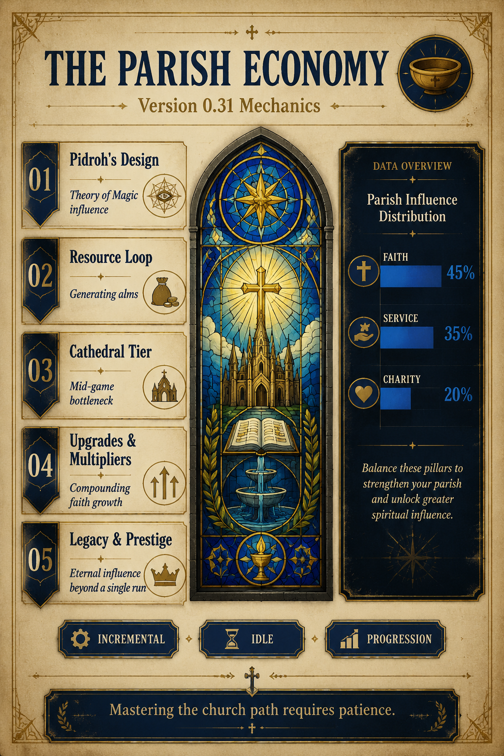 Analysis Report Poster: Version 0.31 Parish Economy Mechanics