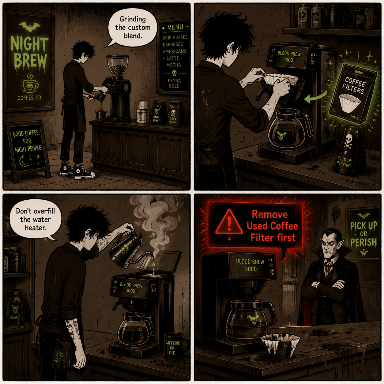 Comic Grid: The perfect MK2 brewing sequence