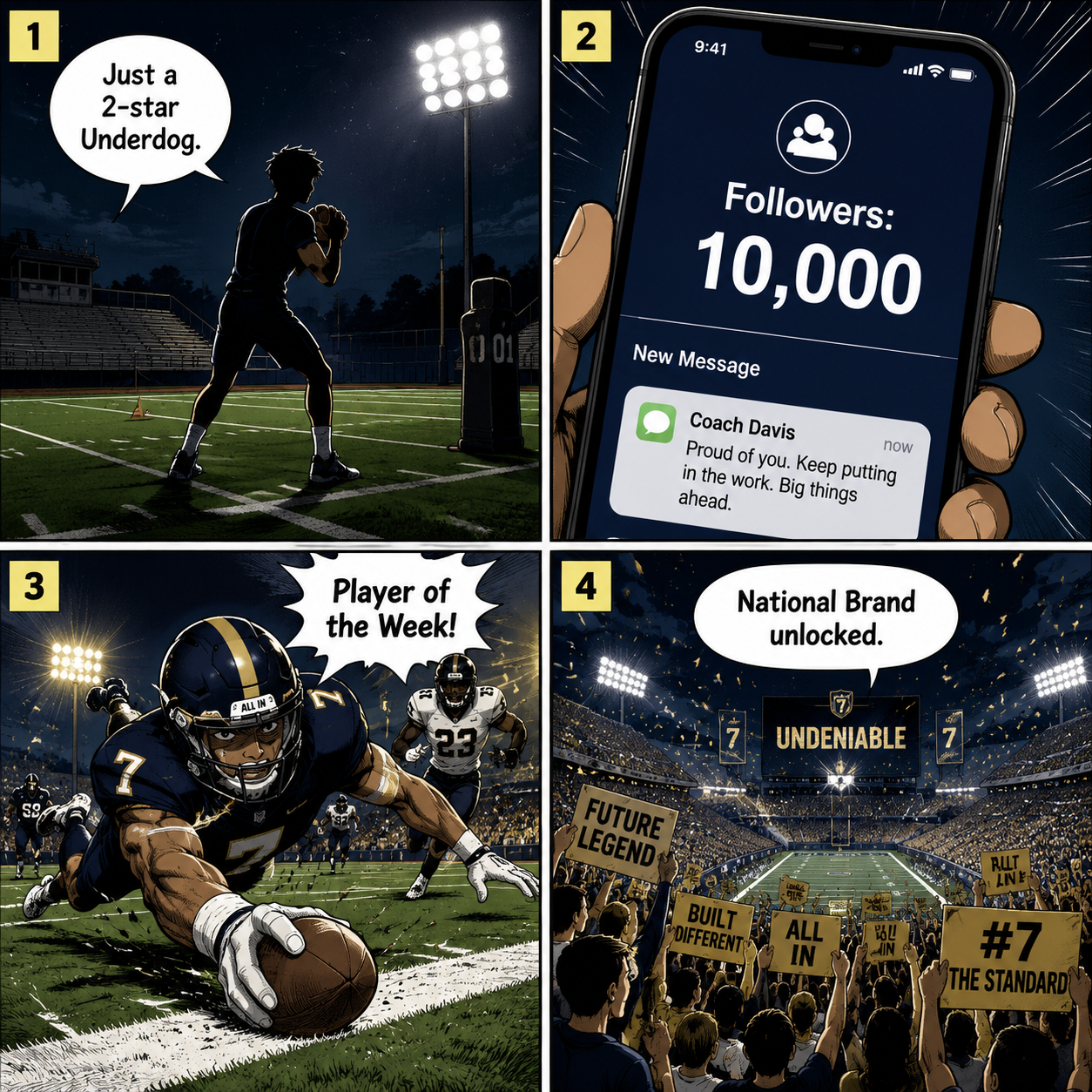 Comic Grid: The journey from a 2-star Underdog to a National Icon.
