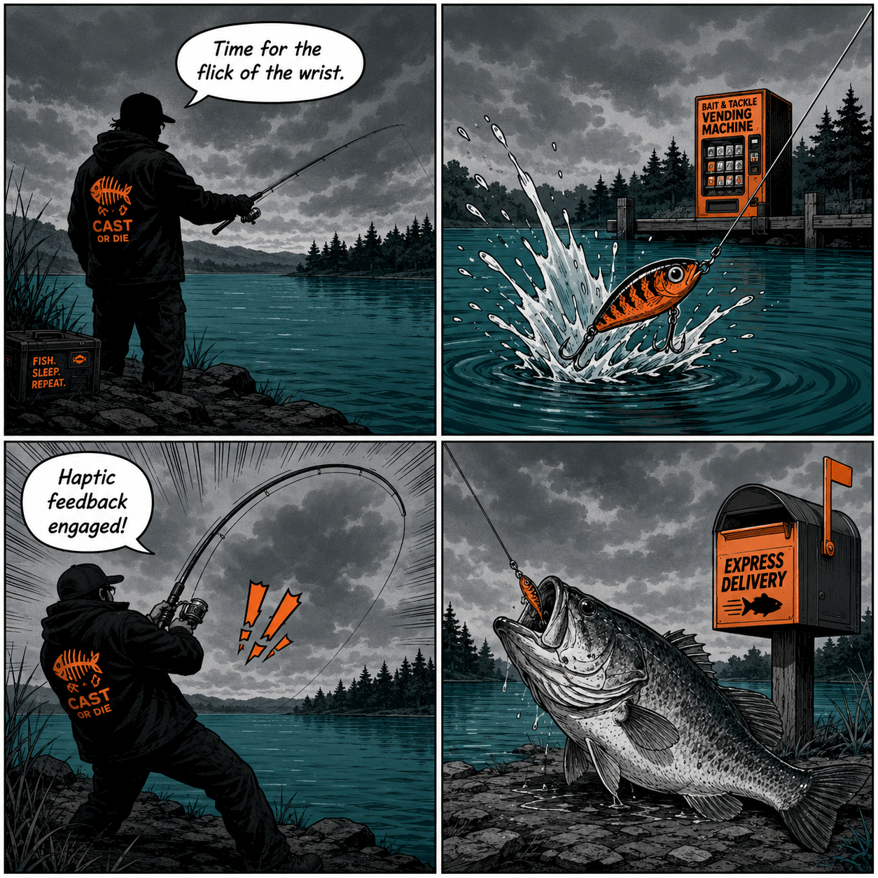 Comic Grid: The physical tension and haptic feedback of spin casting in VR.