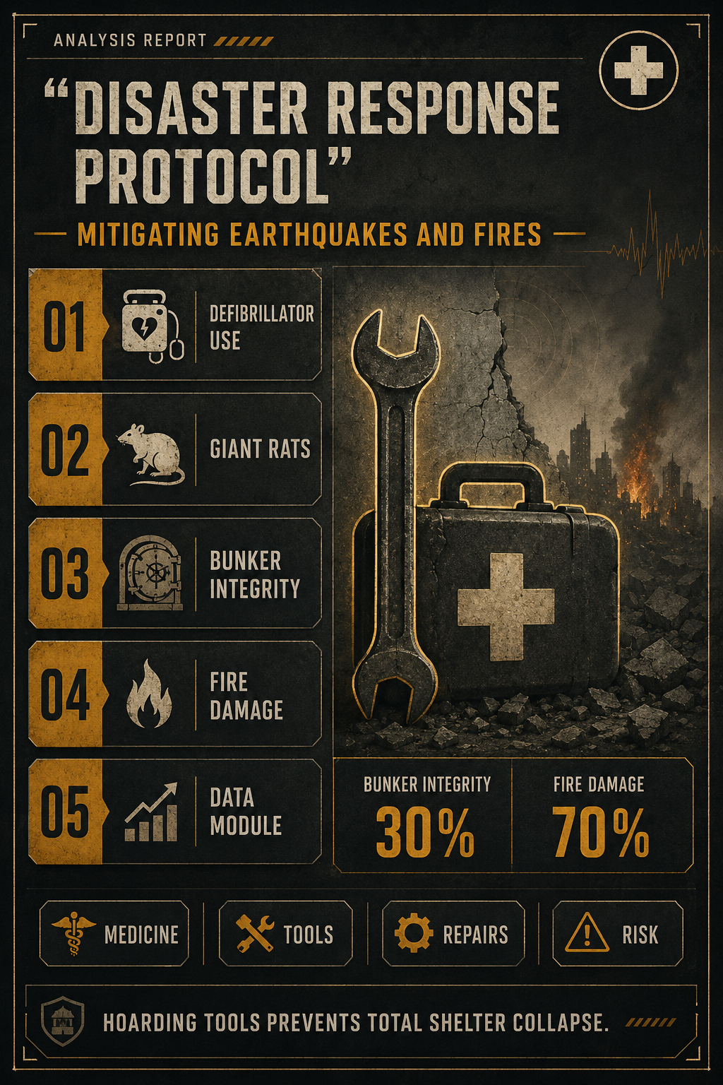 Analysis Report Poster: Disaster Response Protocol.