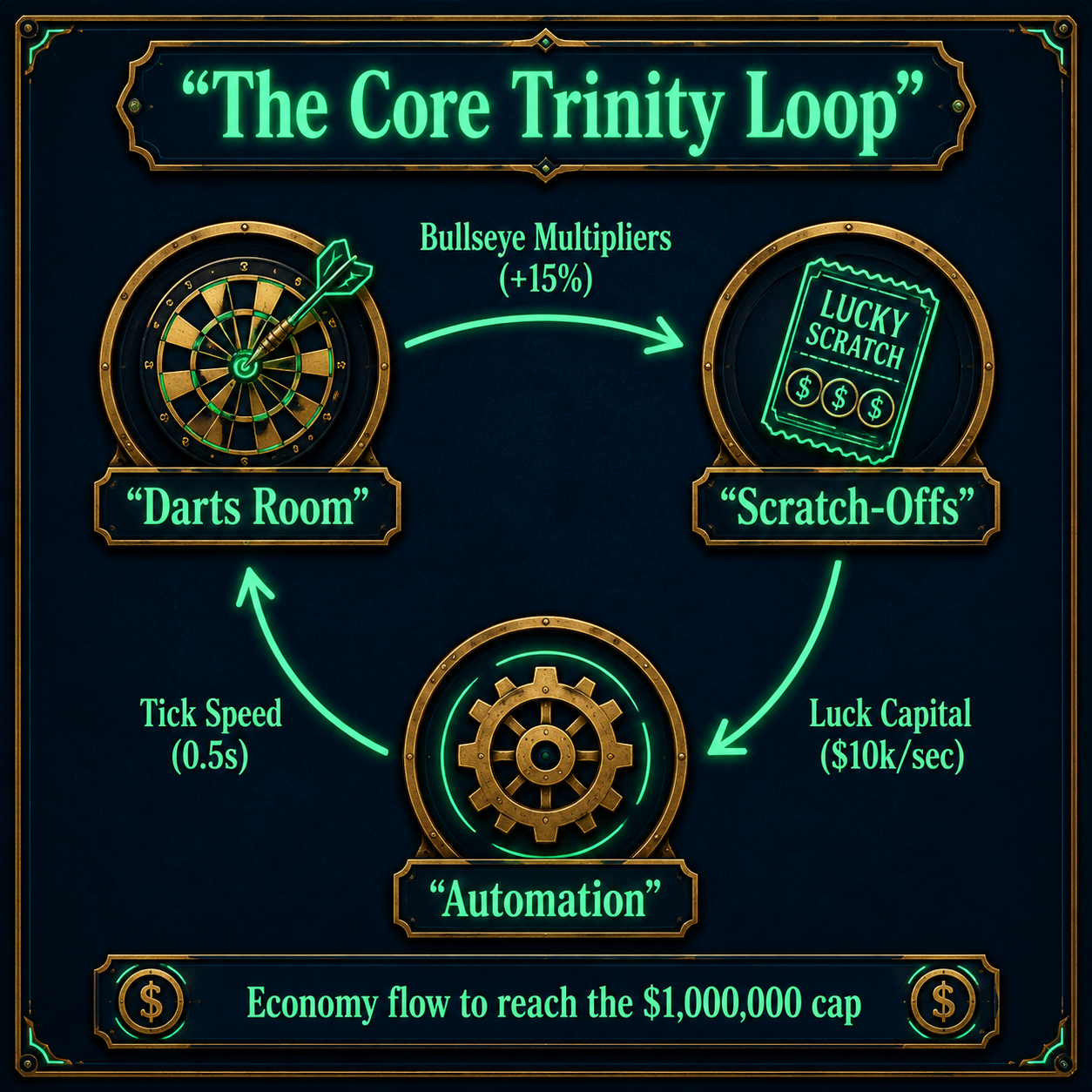 Infographic: Core room synergies Fortune Mill loop