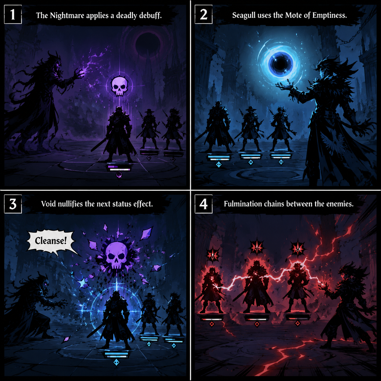 Comic Grid: Defensive Status Effects Explained Nomia